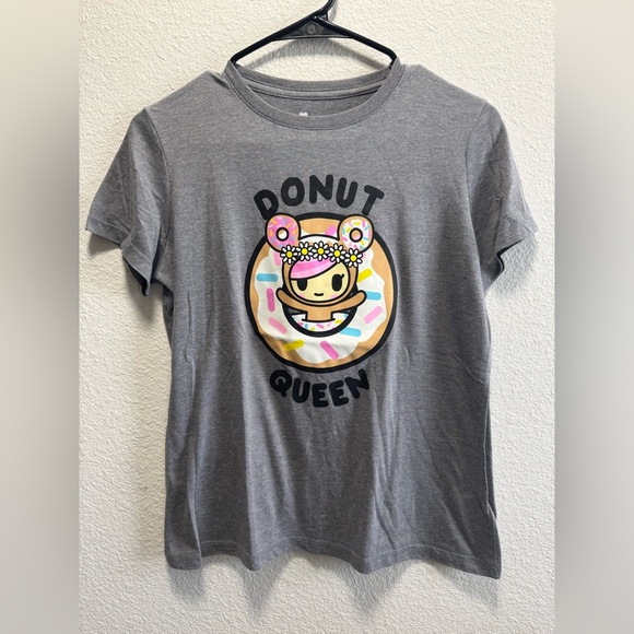 tokidoki Gray Donut Queen Graphic Tee - Picture 1 of 4